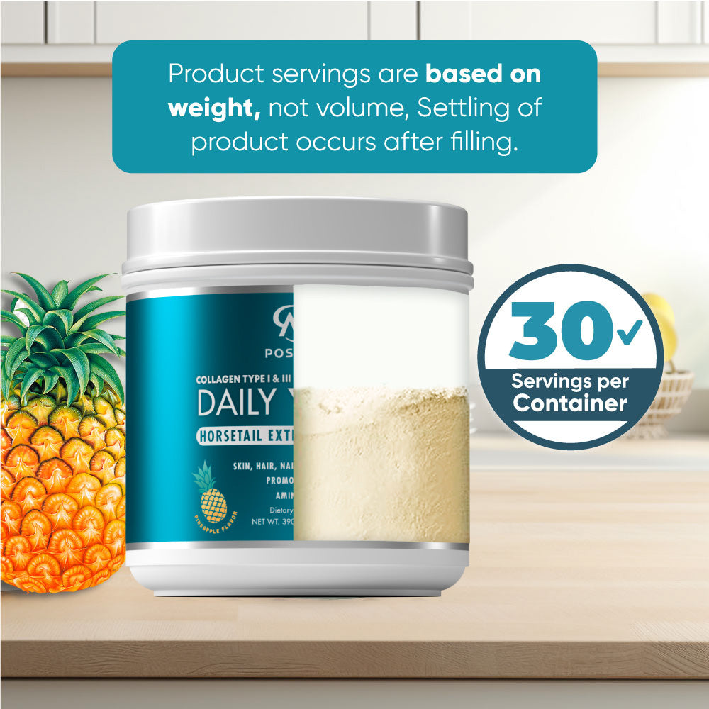 COLLAGEN POWDER WITH HORSETAIL PLANT EXTRACT & TURMERIC DAILY YOUTH